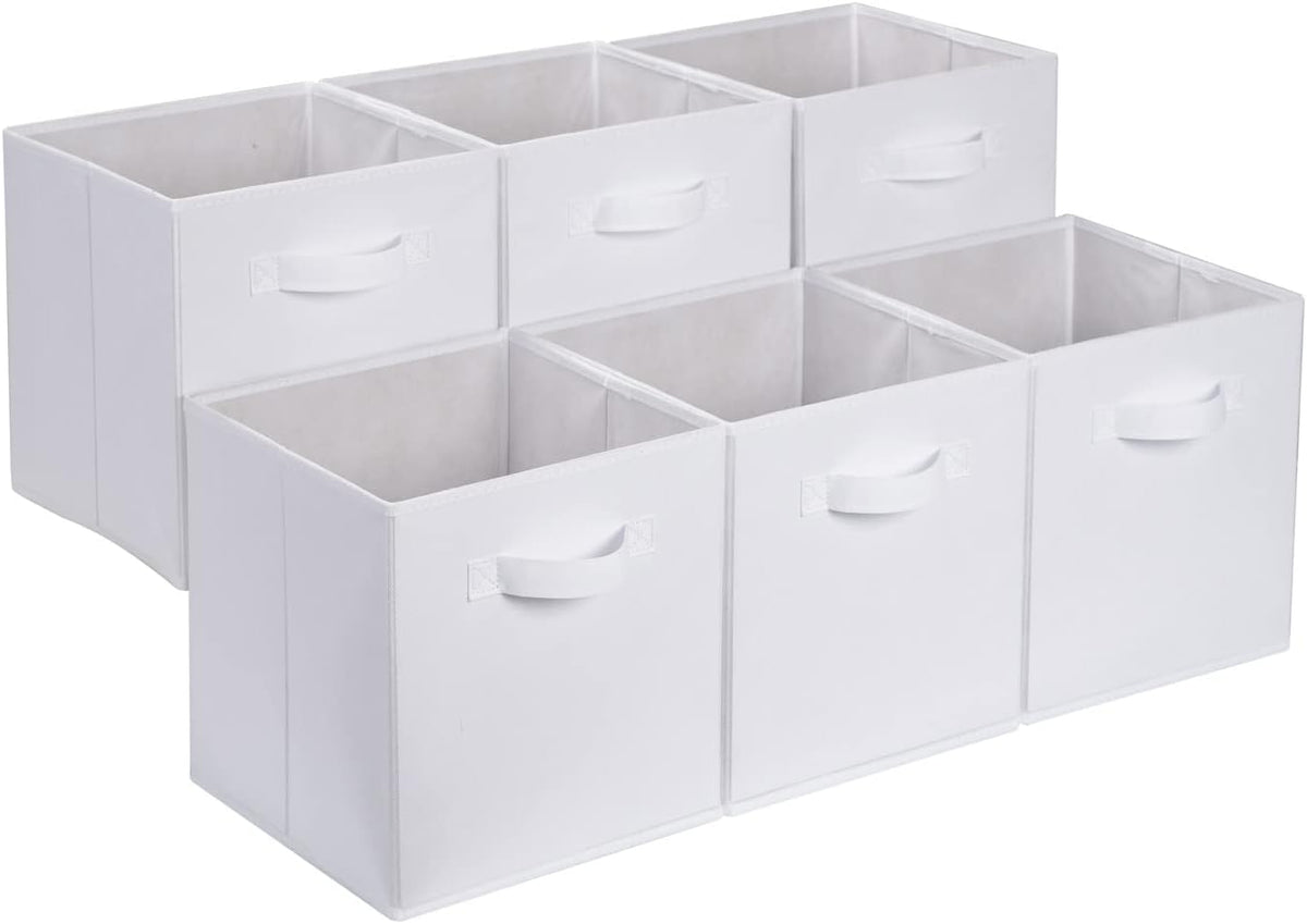 Amazon Basics Collapsible Fabric Storage Cubes Organizer