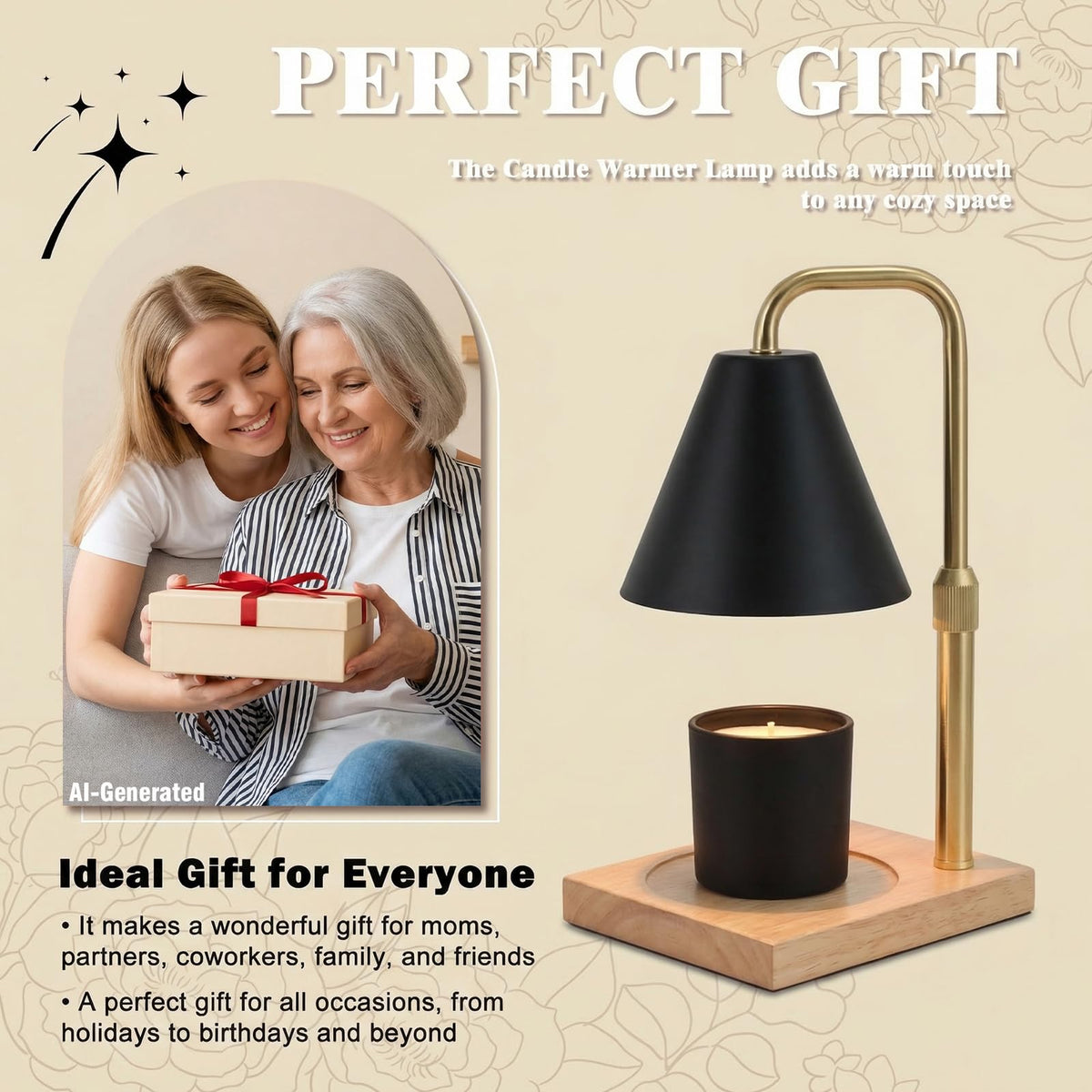 Candle Warmer Lamp with Timer and Wireless Remote Control