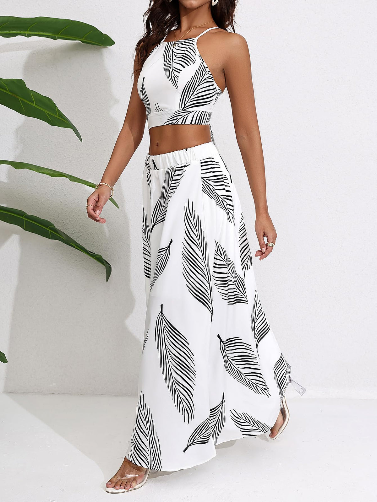 BEAUDRM Women's 2 Piece Summer Sets Beach Vacation Outfits