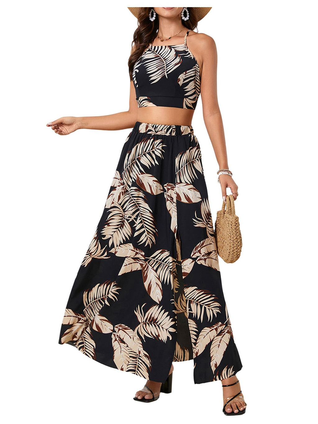 BEAUDRM Women's 2 Piece Summer Sets Beach Vacation Outfits