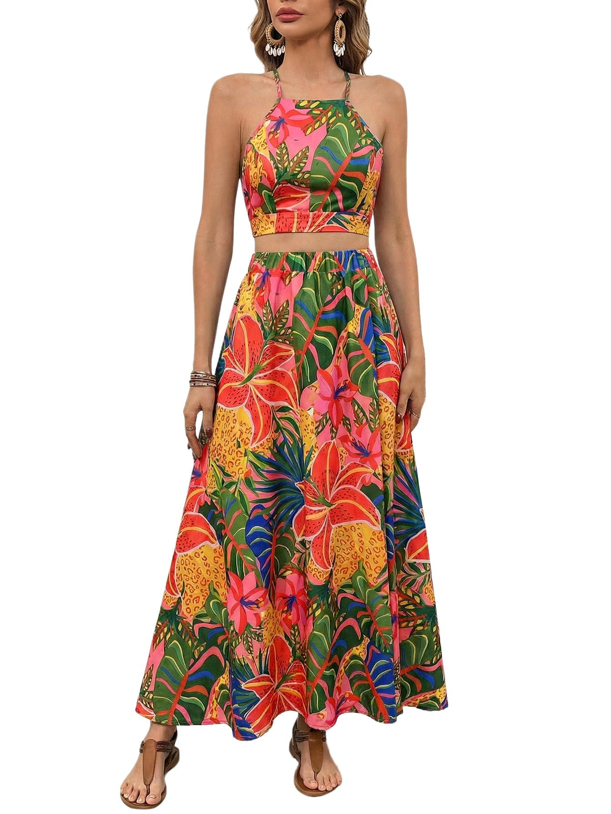 BEAUDRM Women's 2 Piece Summer Sets Beach Vacation Outfits