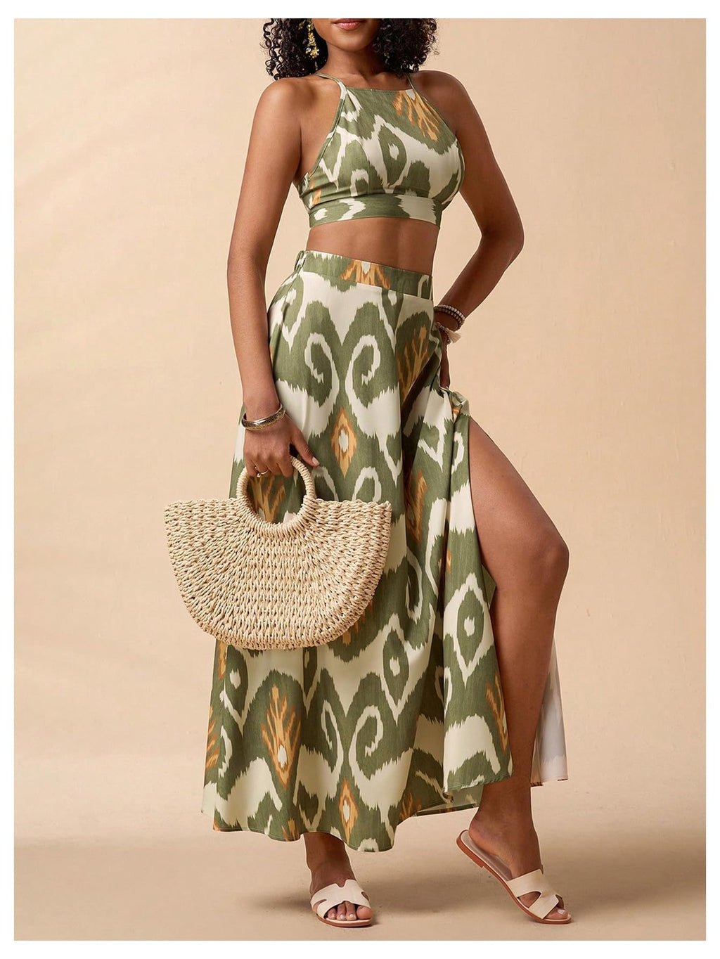 BEAUDRM Women's 2 Piece Summer Sets Beach Vacation Outfits