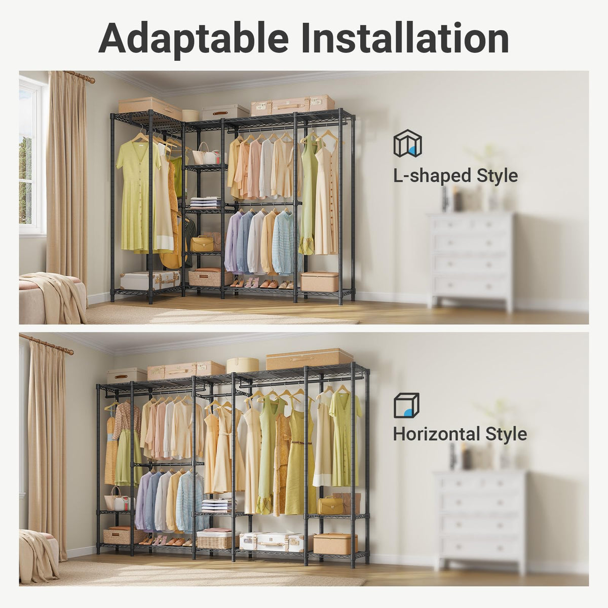 VIPEK V50 Closet Organizer System, Extra Large Heavy Duty Wardrobe Closet