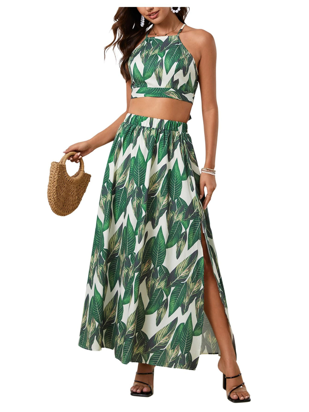 BEAUDRM Women's 2 Piece Summer Sets Beach Vacation Outfits