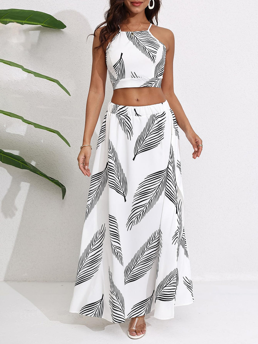 BEAUDRM Women's 2 Piece Summer Sets Beach Vacation Outfits