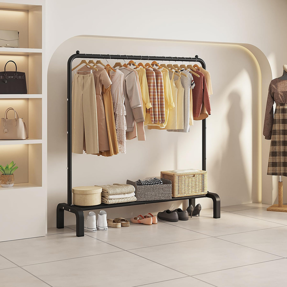 JIUYOTREE Standard Clothes Clothing Garment Rack