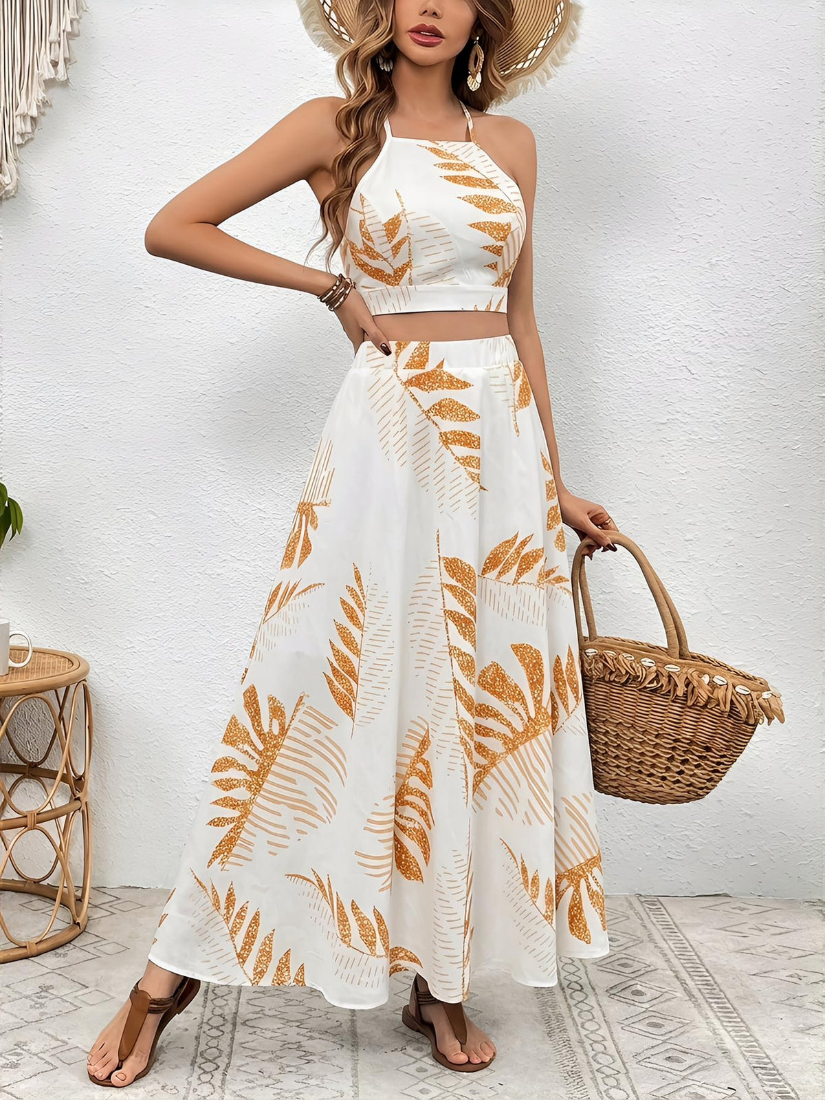 BEAUDRM Women's 2 Piece Summer Sets Beach Vacation Outfits