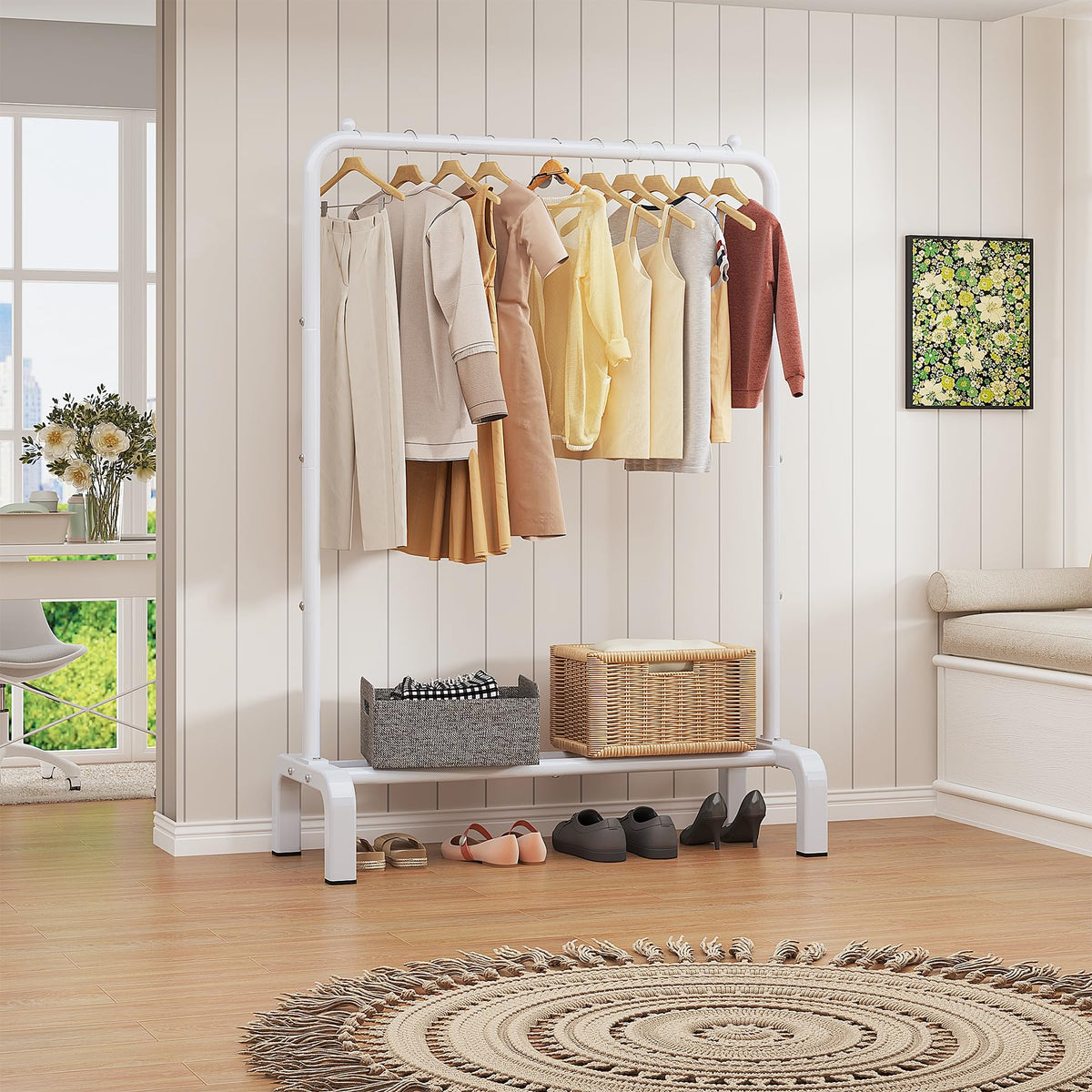 JIUYOTREE Standard Clothes Clothing Garment Rack